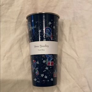 New Vera  Bradley coffee / tea cup with lid